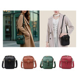 Maxbell Shoulder Bag Double Zipper Unisex Versatile Crossbody Bag for Women Men Work black