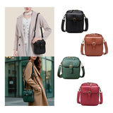 Maxbell Shoulder Bag Double Zipper Unisex Versatile Crossbody Bag for Women Men Work black
