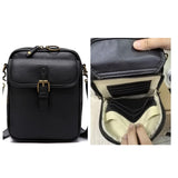 Maxbell Shoulder Bag Double Zipper Unisex Versatile Crossbody Bag for Women Men Work black