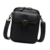 Maxbell Shoulder Bag Double Zipper Unisex Versatile Crossbody Bag for Women Men Work black