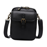 Maxbell Shoulder Bag Double Zipper Unisex Versatile Crossbody Bag for Women Men Work black