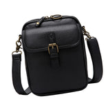 Maxbell Shoulder Bag Double Zipper Unisex Versatile Crossbody Bag for Women Men Work black