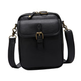 Maxbell Shoulder Bag Double Zipper Unisex Versatile Crossbody Bag for Women Men Work black