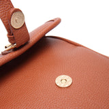 Maxbell Shoulder Bag Double Zipper Unisex Versatile Crossbody Bag for Women Men Work brown