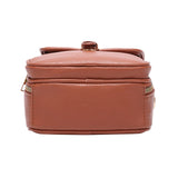Maxbell Shoulder Bag Double Zipper Unisex Versatile Crossbody Bag for Women Men Work brown