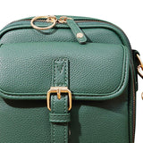 Maxbell Shoulder Bag Double Zipper Unisex Versatile Crossbody Bag for Women Men Work green