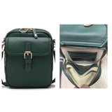 Maxbell Shoulder Bag Double Zipper Unisex Versatile Crossbody Bag for Women Men Work green