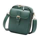 Maxbell Shoulder Bag Double Zipper Unisex Versatile Crossbody Bag for Women Men Work green