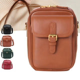 Maxbell Shoulder Bag Double Zipper Unisex Versatile Crossbody Bag for Women Men Work red