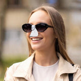 Maxbell Sunglasses Nose Cover Patch Fashionable Protector Summer Nose Sun Protect Pad White
