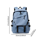 Maxbell Student Backpack Middle School Chic College Rucksack for School Daily Travel Blue
