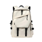 Maxbell Student Backpack Middle School Chic College Rucksack for School Daily Travel White