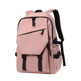 Maxbell Student Backpack Middle School Chic College Rucksack for School Daily Travel Pink