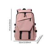 Maxbell Student Backpack Middle School Chic College Rucksack for School Daily Travel Pink