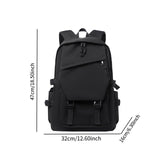 Maxbell Student Backpack Middle School Chic College Rucksack for School Daily Travel Black