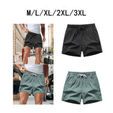 Maxbell Active Shorts Casual Beachwear Loose Fit Drawstring for Training Jogging Gym black M