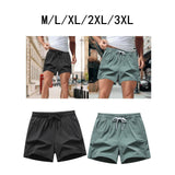 Maxbell Active Shorts Casual Beachwear Loose Fit Drawstring for Training Jogging Gym black M