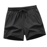 Maxbell Active Shorts Casual Beachwear Loose Fit Drawstring for Training Jogging Gym black XL