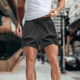 Maxbell Active Shorts Casual Beachwear Loose Fit Drawstring for Training Jogging Gym black XL