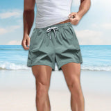 Maxbell Active Shorts Casual Beachwear Loose Fit Drawstring for Training Jogging Gym green M