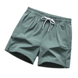Maxbell Active Shorts Casual Beachwear Loose Fit Drawstring for Training Jogging Gym green L