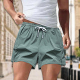 Maxbell Active Shorts Casual Beachwear Loose Fit Drawstring for Training Jogging Gym green L