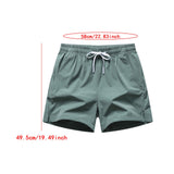Maxbell Active Shorts Casual Beachwear Loose Fit Drawstring for Training Jogging Gym green 2XL