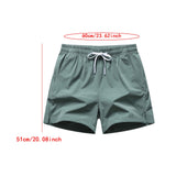Maxbell Active Shorts Casual Beachwear Loose Fit Drawstring for Training Jogging Gym green 3XL