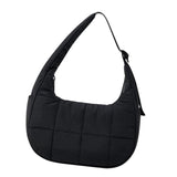 Maxbell Underarm Bag Multifunctional Leisure Shoulder Bag for Holiday Travel Working Black