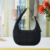 Maxbell Underarm Bag Multifunctional Leisure Shoulder Bag for Holiday Travel Working Black