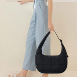 Maxbell Underarm Bag Multifunctional Leisure Shoulder Bag for Holiday Travel Working Black