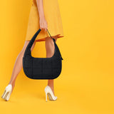 Maxbell Underarm Bag Multifunctional Leisure Shoulder Bag for Holiday Travel Working Black