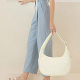 Maxbell Underarm Bag Multifunctional Leisure Shoulder Bag for Holiday Travel Working Beige