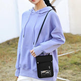 Maxbell RFID Neck Pouch Small Travel Crossbody Bag for Dating Birthday Gift Shopping Black