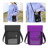 Maxbell RFID Neck Pouch Small Travel Crossbody Bag for Dating Birthday Gift Shopping Black