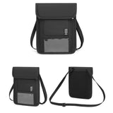 Maxbell RFID Neck Pouch Small Travel Crossbody Bag for Dating Birthday Gift Shopping Black