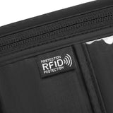 Maxbell RFID Neck Pouch Small Travel Crossbody Bag for Dating Birthday Gift Shopping Black