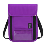 Maxbell RFID Neck Pouch Small Travel Crossbody Bag for Dating Birthday Gift Shopping Purple
