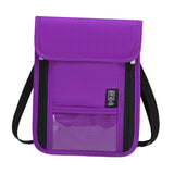 Maxbell RFID Neck Pouch Small Travel Crossbody Bag for Dating Birthday Gift Shopping Purple