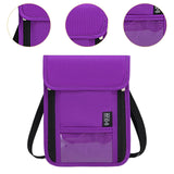 Maxbell RFID Neck Pouch Small Travel Crossbody Bag for Dating Birthday Gift Shopping Purple