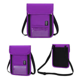 Maxbell RFID Neck Pouch Small Travel Crossbody Bag for Dating Birthday Gift Shopping Purple