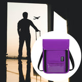 Maxbell RFID Neck Pouch Small Travel Crossbody Bag for Dating Birthday Gift Shopping Purple