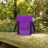 Maxbell RFID Neck Pouch Small Travel Crossbody Bag for Dating Birthday Gift Shopping Purple