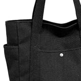 Maxbell Women Shoulder Bag Fashion Female Canvas Tote Bag for Vacation Party Outdoor Black