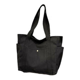 Maxbell Women Shoulder Bag Fashion Female Canvas Tote Bag for Vacation Party Outdoor Black