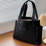Maxbell Women Shoulder Bag Fashion Female Canvas Tote Bag for Vacation Party Outdoor Black