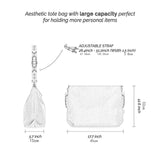 Maxbell Corduroy Tote Bag Zipper Closure Trendy Crossbody for Work Shopping Everyday Green