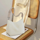 Maxbell Corduroy Tote Bag Zipper Closure Trendy Crossbody for Work Shopping Everyday Beige