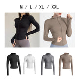 Maxbell Workout Jacket Women Lightweight Yoga Crop Tops Breathable Trendy Activewear M Black