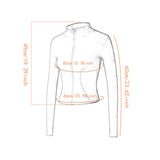 Maxbell Workout Jacket Women Lightweight Yoga Crop Tops Breathable Trendy Activewear M White